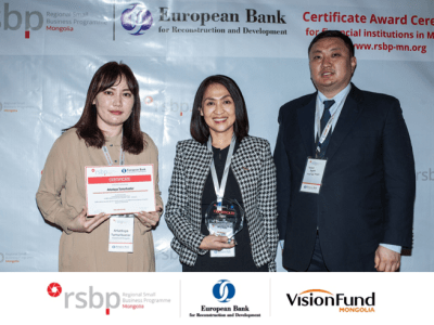 VisionFund Mongolia recognized at EBRD Awards