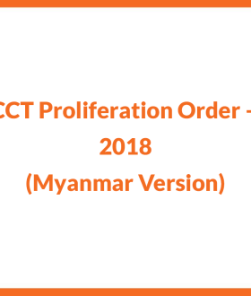 CCCT Proliferation Order – 1 – 2018 (Myanmar Version)