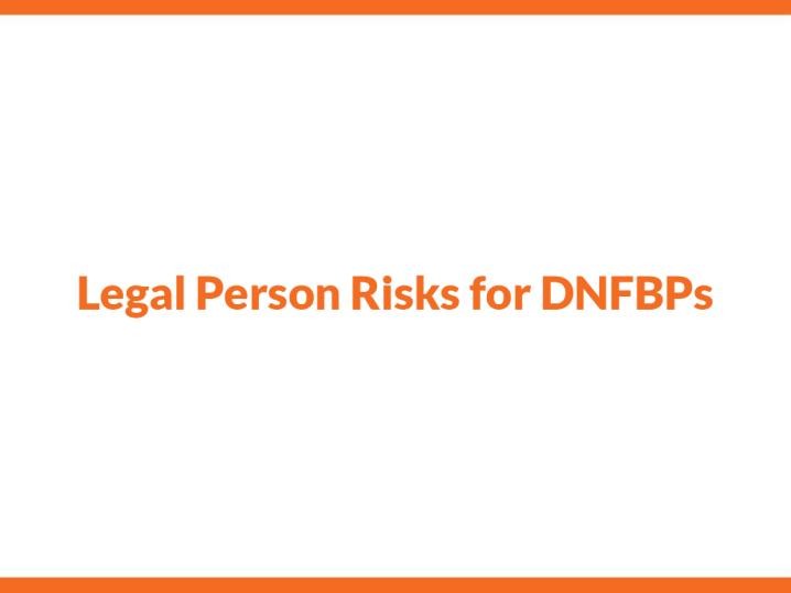 Myanmar | AML/CFT | Legal Person Risks for DNFBPs