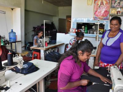 Kanthi is proud to have built up her business, Super Lucky Lanka, amidst hardships, educate her youngest son and provide employment for women in her community. 
