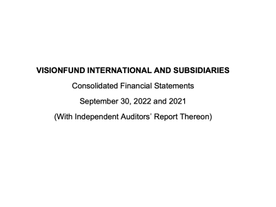 VisionFund FY22 Audited Financial Report