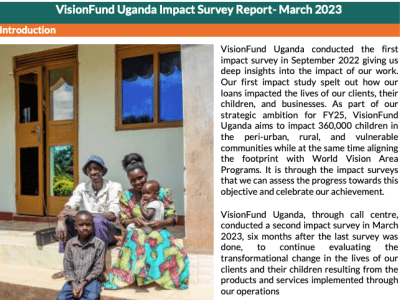 VisionFund Uganda Impact Report - March 2023