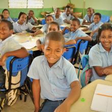 Children in classroom in the Dominican Republic